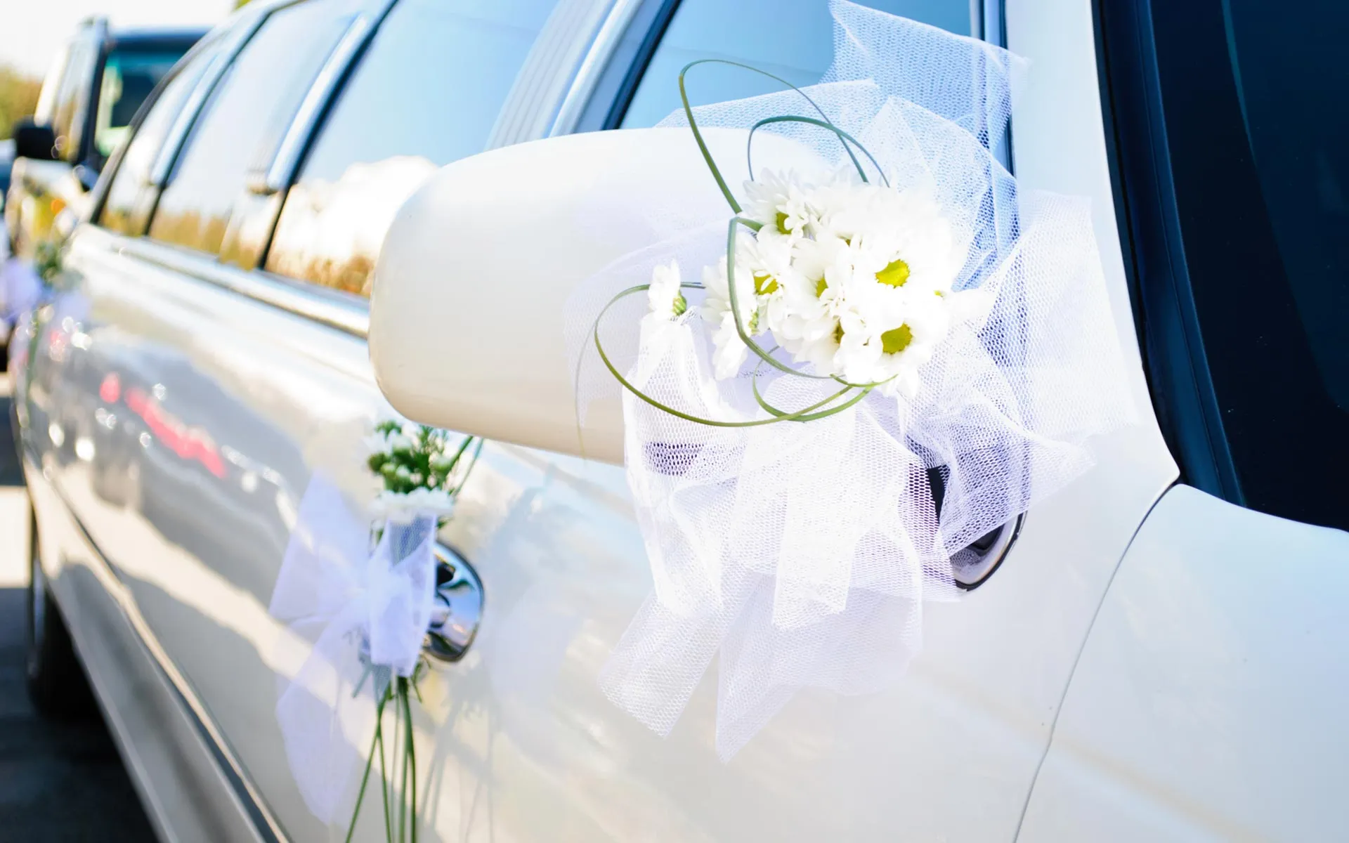 Luxury limo for Orange County wedding transportation, perfect for bridal parties and guests.